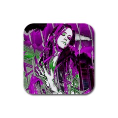 St  Cathy  Rubber Square Coaster (4 Pack) by MRNStudios