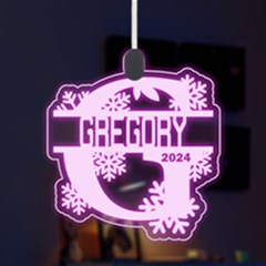 Personalized Alphabet G Name - LED Acrylic Ornament