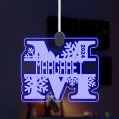 Personalized Alphabet M Name - LED Acrylic Ornament