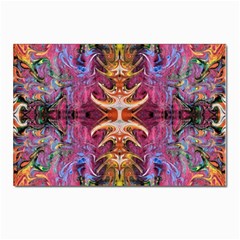 Firey Repeats Iv Postcards 5  X 7  (pkg Of 10) by kaleidomarblingart