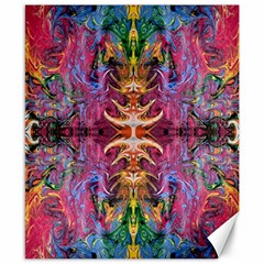 Firey Repeats Iv Canvas 8  X 10  by kaleidomarblingart