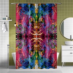 Firey Repeats Iv Shower Curtain 48  X 72  (small)  by kaleidomarblingart