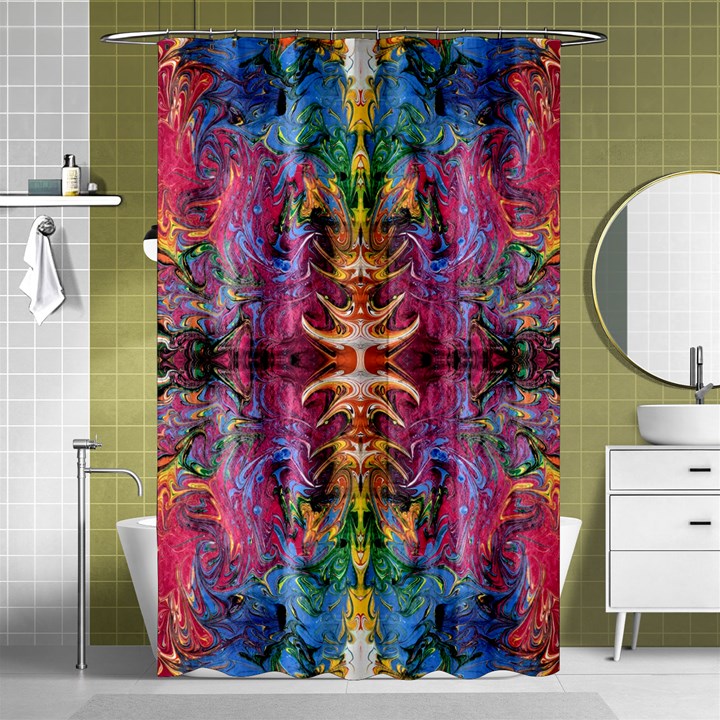 Firey Repeats IV Shower Curtain 48  x 72  (Small) 