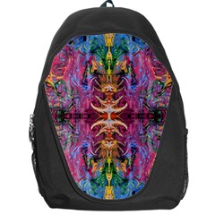 Firey Repeats Iv Backpack Bag by kaleidomarblingart