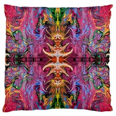 Firey Repeats Iv Standard Flano Cushion Case (one Side) by kaleidomarblingart