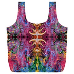 Firey Repeats Iv Full Print Recycle Bag (xxl) by kaleidomarblingart