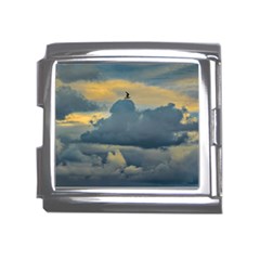 Bird Flying Over Stormy Sky Mega Link Italian Charm (18mm) by dflcprintsclothing