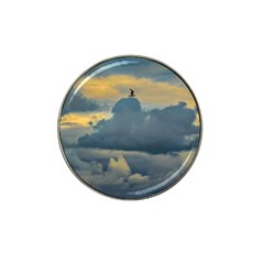 Bird Flying Over Stormy Sky Hat Clip Ball Marker by dflcprintsclothing