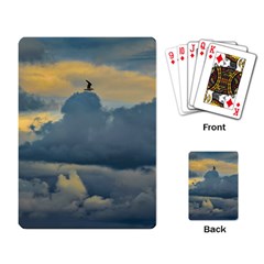 Bird Flying Over Stormy Sky Playing Cards Single Design (rectangle)