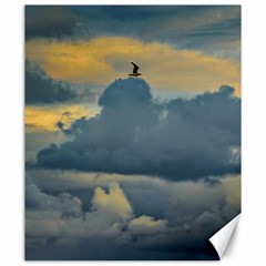 Bird Flying Over Stormy Sky Canvas 20  X 24  by dflcprintsclothing