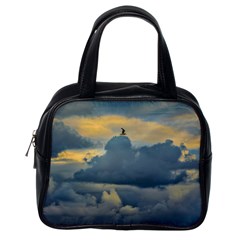 Bird Flying Over Stormy Sky Classic Handbag (one Side)