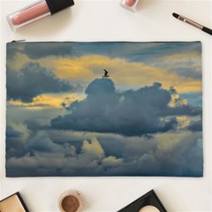 Bird Flying Over Stormy Sky Cosmetic Bag (xxl) by dflcprintsclothing