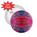 Red Swirls Repeats III 2.25  Buttons (100 pack)  Front