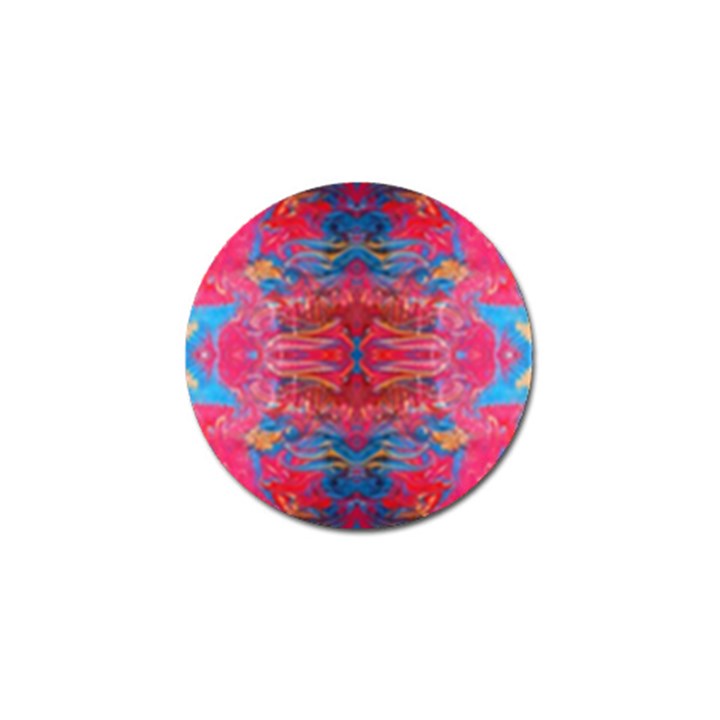 Red Swirls Repeats III Golf Ball Marker