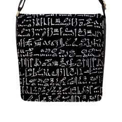 Sanscrit Pattern Design Flap Closure Messenger Bag (l) by dflcprintsclothing