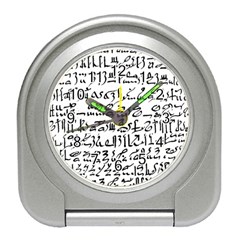 Sanscrit Pattern Design Travel Alarm Clock by dflcprintsclothing