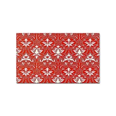 Red And White Christmas Ornament Sticker (rectangular) by ConteMonfrey