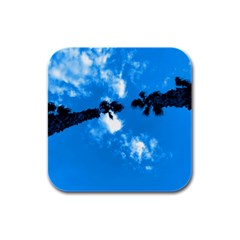 Trees & Sky In Martinsicuro, Italy  Rubber Square Coaster (4 Pack) by ConteMonfrey