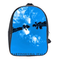 Trees & Sky In Martinsicuro, Italy  School Bag (xl) by ConteMonfrey