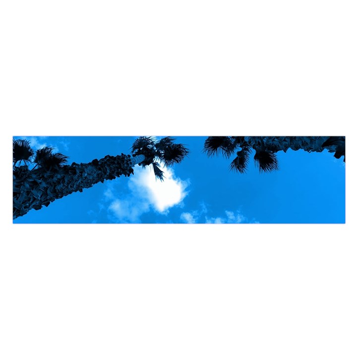 Trees & Sky in MartinSicuro, Italy. Oblong Satin Scarf (16  x 60 )