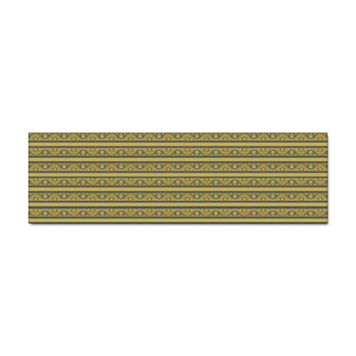 Golden Striped Decorative Pattern Sticker (Bumper)