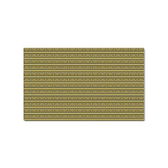 Golden Striped Decorative Pattern Sticker Rectangular (100 Pack) by dflcprintsclothing