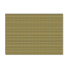 Golden Striped Decorative Pattern Sticker A4 (10 Pack) by dflcprintsclothing