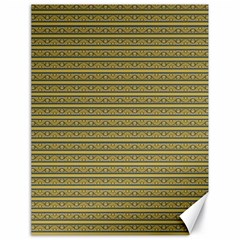 Golden Striped Decorative Pattern Canvas 18  X 24 