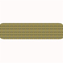 Golden Striped Decorative Pattern Large Bar Mat