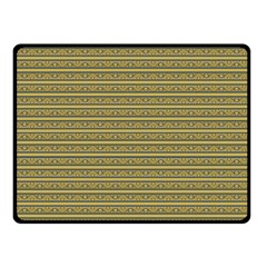 Golden Striped Decorative Pattern Fleece Blanket (small)