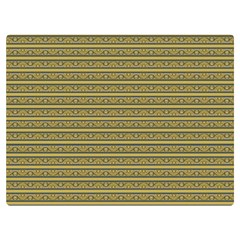 Golden Striped Decorative Pattern Premium Plush Fleece Blanket (extra Small) by dflcprintsclothing