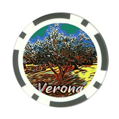 Colorful Verona Olive Tree Poker Chip Card Guard by ConteMonfrey