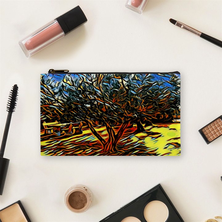 Colorful Verona Olive tree Cosmetic Bag (Small)