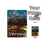 Colorful Verona Olive tree Playing Cards 54 Designs (Mini) Front - Spade3