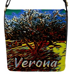 Colorful Verona Olive Tree Flap Closure Messenger Bag (s) by ConteMonfrey