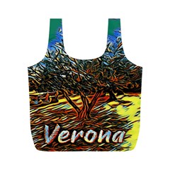 Colorful Verona Olive Tree Full Print Recycle Bag (m) by ConteMonfrey