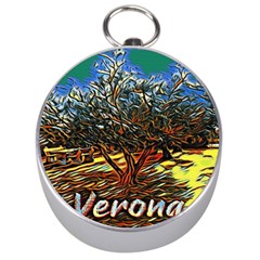 Colorful Verona Olive Tree Silver Compasses by ConteMonfrey