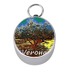 Colorful Verona Olive Tree Mini Silver Compasses by ConteMonfrey