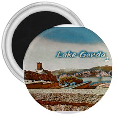 Malcesine Castle On Lake Garda 3  Magnets by ConteMonfrey