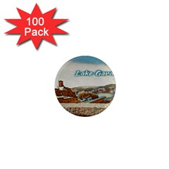 Malcesine Castle On Lake Garda 1  Mini Magnets (100 Pack)  by ConteMonfrey