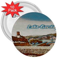 Malcesine Castle On Lake Garda 3  Buttons (10 Pack)  by ConteMonfrey