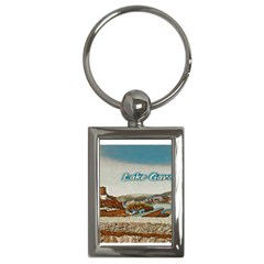 Malcesine Castle On Lake Garda Key Chain (rectangle) by ConteMonfrey