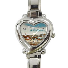 Malcesine Castle On Lake Garda Heart Italian Charm Watch by ConteMonfrey