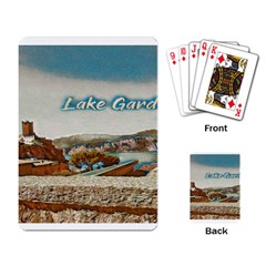 Malcesine Castle On Lake Garda Playing Cards Single Design (rectangle) by ConteMonfrey