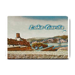 Malcesine Castle On Lake Garda Small Doormat by ConteMonfrey