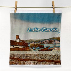 Malcesine Castle On Lake Garda Face Towel by ConteMonfrey