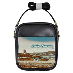 Malcesine Castle On Lake Garda Girls Sling Bag by ConteMonfrey