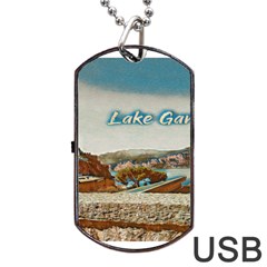 Malcesine Castle On Lake Garda Dog Tag Usb Flash (one Side) by ConteMonfrey