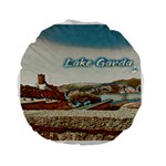 Malcesine Castle On Lake Garda Standard 15  Premium Flano Round Cushions Back