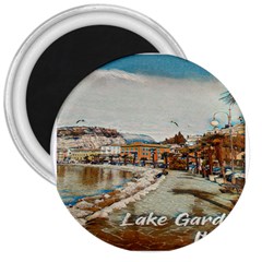 Birds And People On Lake Garda 3  Magnets by ConteMonfrey